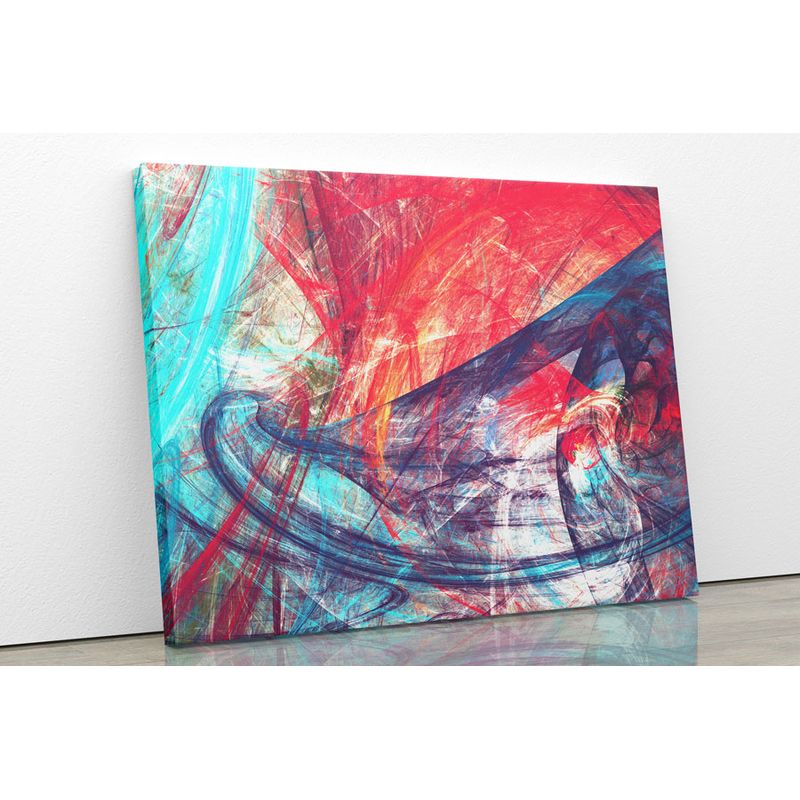 TAYRONA STORE - Cuadro En Lienzo Para La Sala Abstracto 173 50x40cm