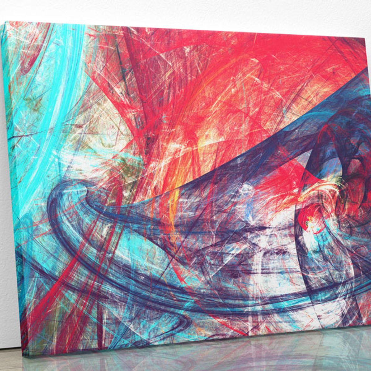 TAYRONA STORE - Cuadro En Lienzo Para La Sala Abstracto 173 50x40cm