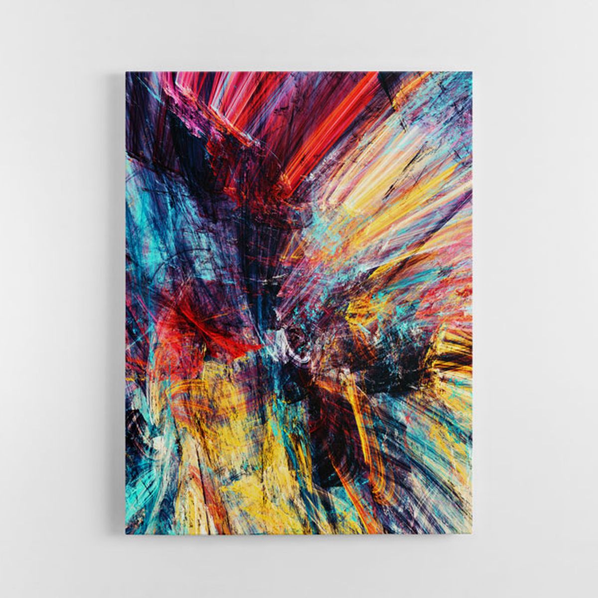 TAYRONA STORE - Cuadro En Lienzo Para La Sala Abstracto 281 75x100cm