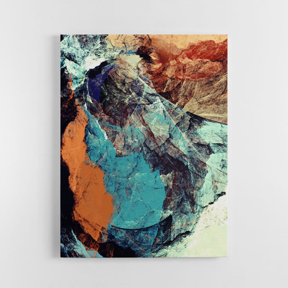 TAYRONA STORE - Cuadro En Lienzo Para La Sala Abstracto 271 60x80cm