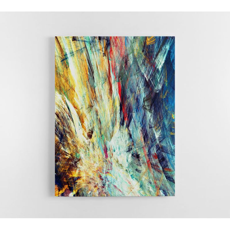 TAYRONA STORE - Cuadro En Lienzo Para La Sala Abstracto 270 75x100cm