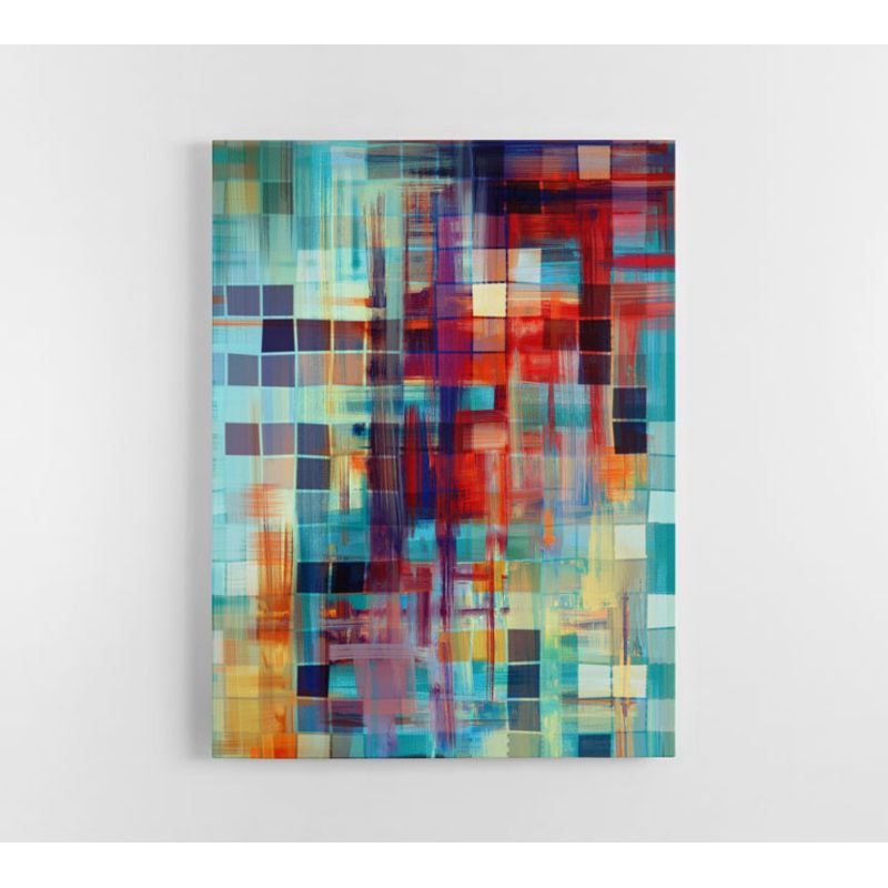 TAYRONA STORE - Cuadro En Lienzo Para La Sala Abstracto 307 30x40cm