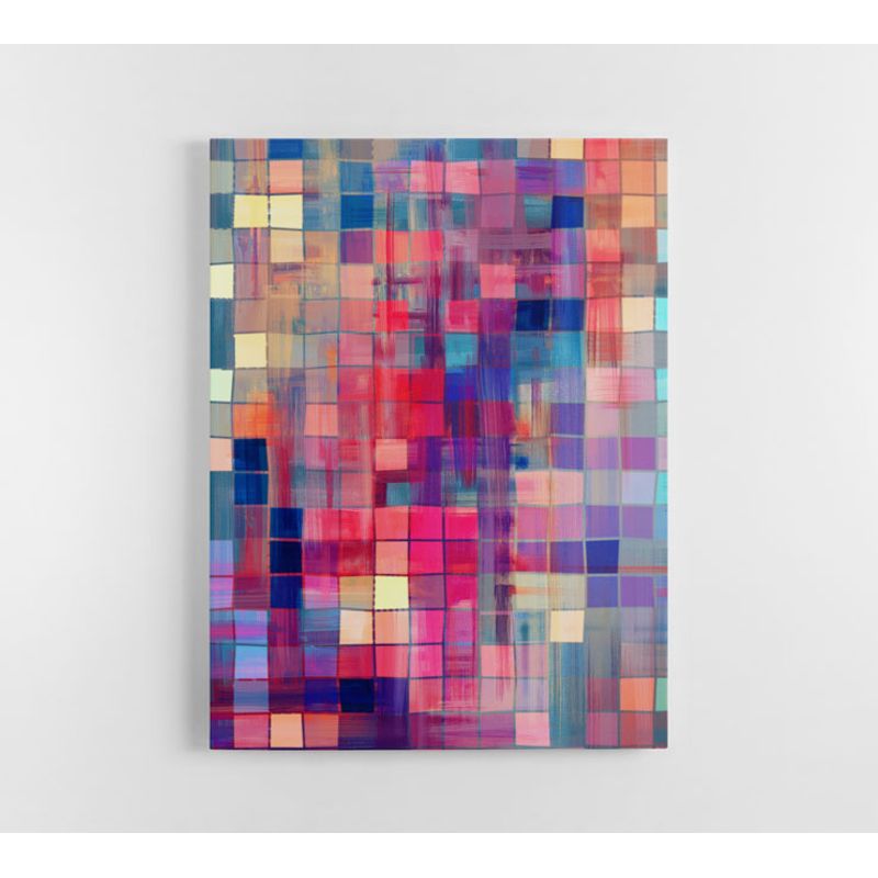 TAYRONA STORE - Cuadro En Lienzo Para La Sala Abstracto 309 30x40cm
