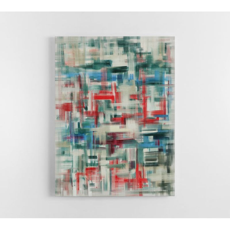 TAYRONA STORE - Cuadro En Lienzo Para La Sala Abstracto 311 75x100cm