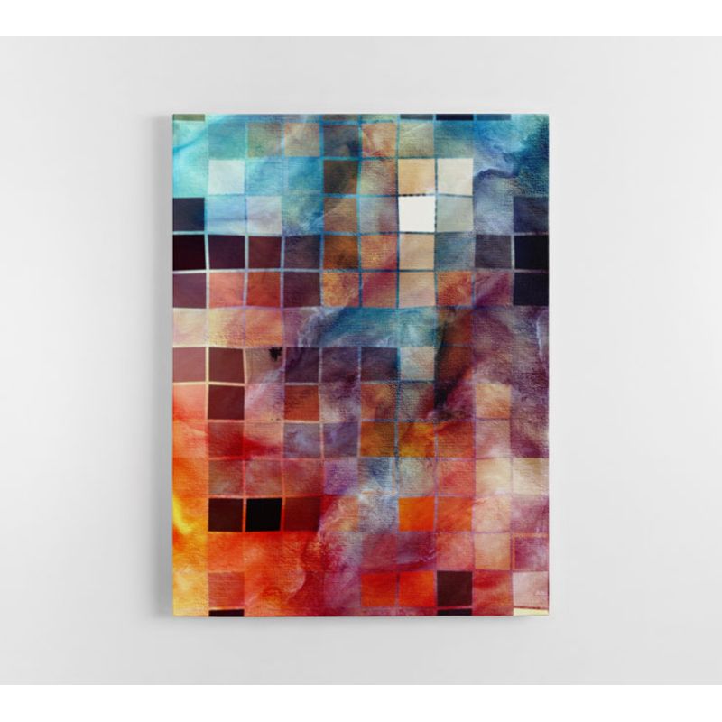 TAYRONA STORE - Cuadro En Lienzo Para La Sala Abstracto 318 30x40cm