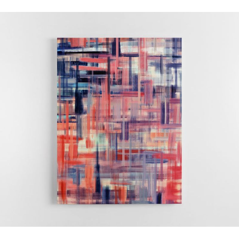 TAYRONA STORE - Cuadro En Lienzo Para La Sala Abstracto 320 60x80cm