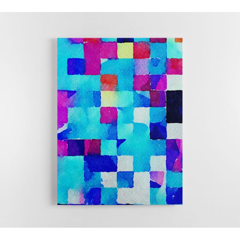 TAYRONA STORE - Cuadro En Lienzo Para La Sala Abstracto 313 60x80cm