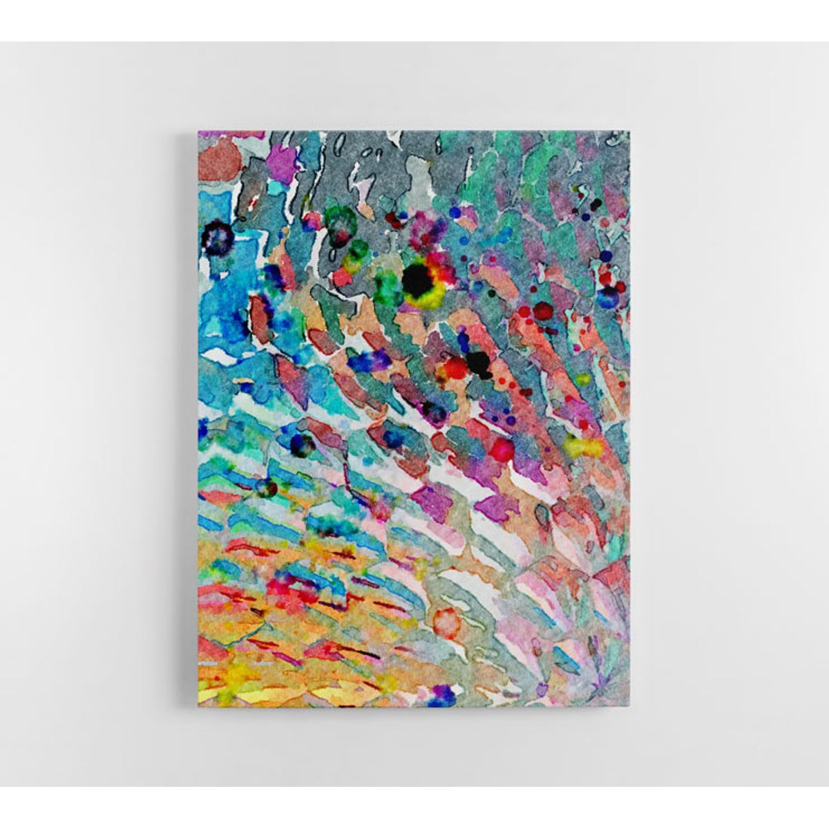 TAYRONA STORE - Cuadro En Lienzo Para La Sala Abstracto 324 75x100cm