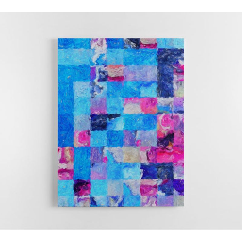 TAYRONA STORE - Cuadro En Lienzo Para La Sala Abstracto 331 120x160cm