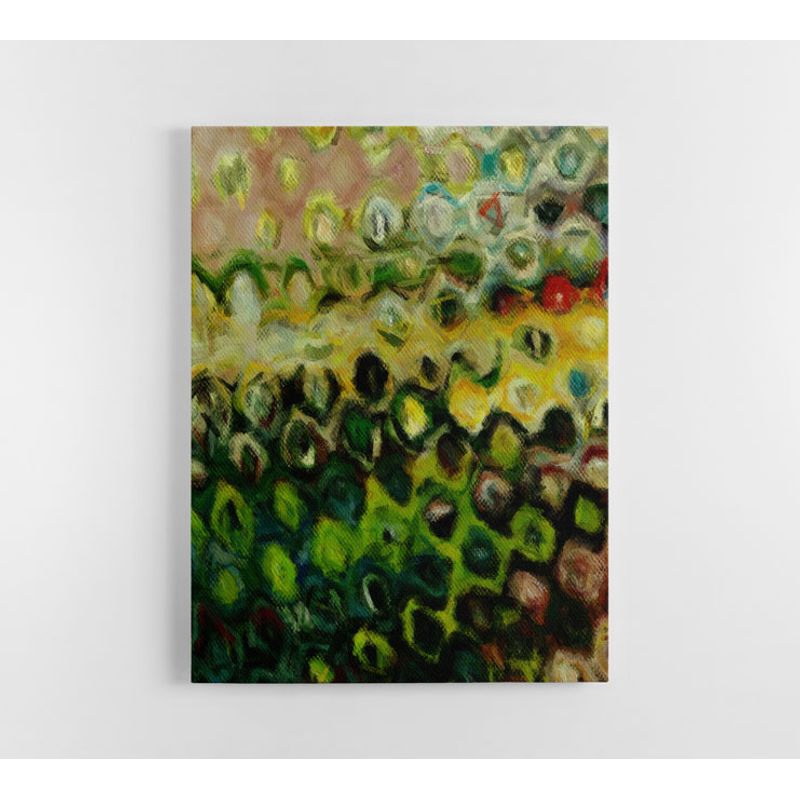 TAYRONA STORE - Cuadro En Lienzo Para La Sala Abstracto 335 60x80cm