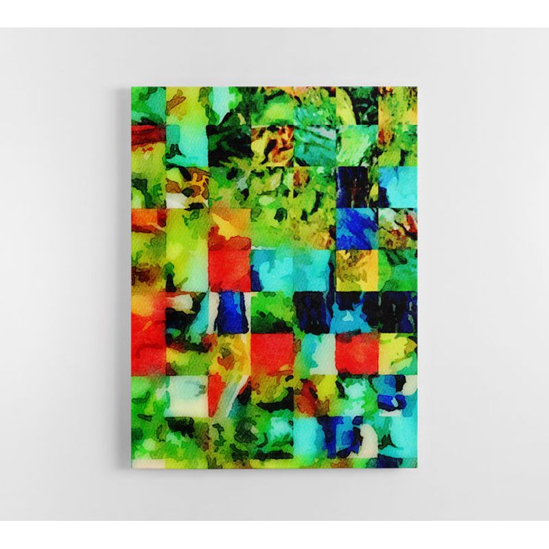 TAYRONA STORE - Cuadro En Lienzo Para La Sala Abstracto 339 120x160cm