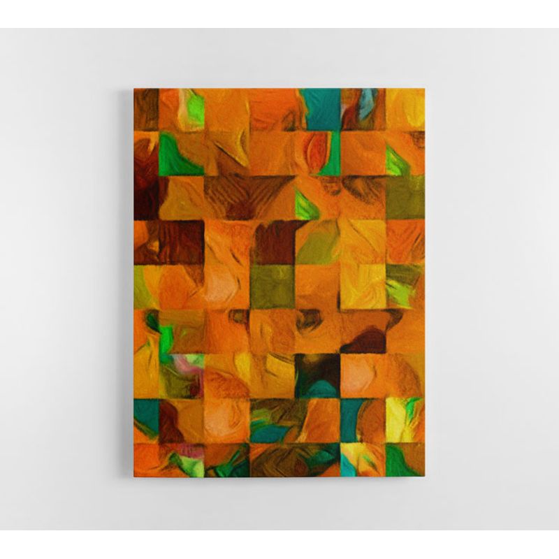 TAYRONA STORE - Cuadro En Lienzo Para La Sala Abstracto 340 100x135cm
