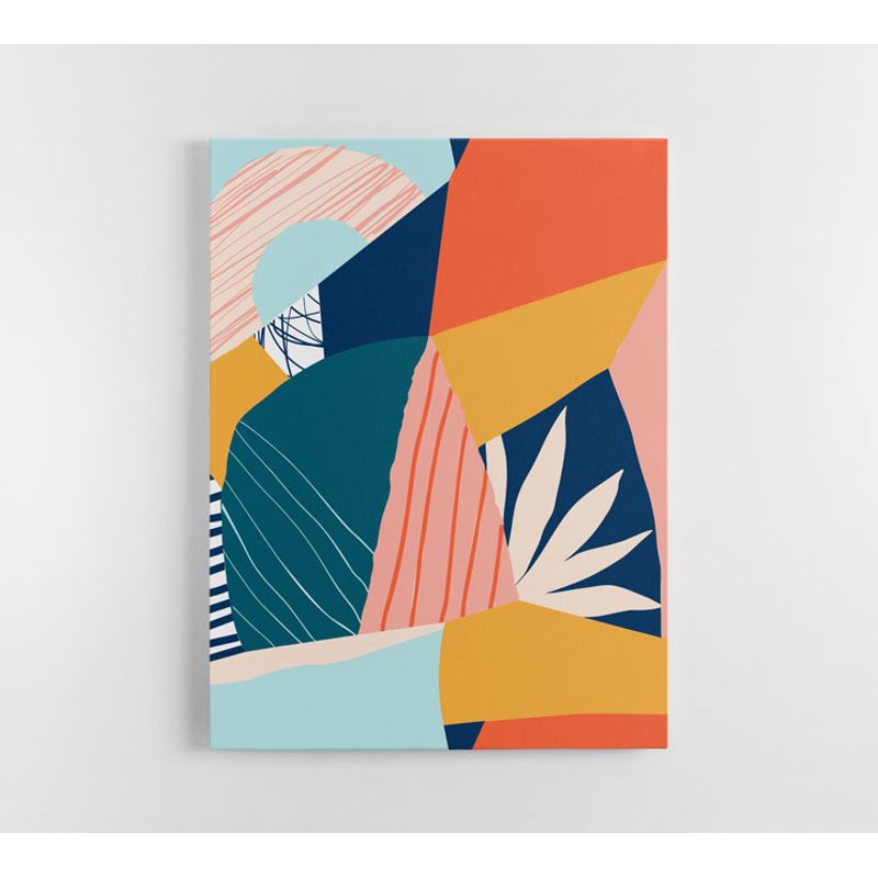 TAYRONA STORE - Cuadro En Lienzo Para La Sala Abstracto 348 60x80cm