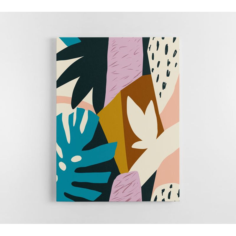 TAYRONA STORE - Cuadro En Lienzo Para La Sala Abstracto 351 100x135cm