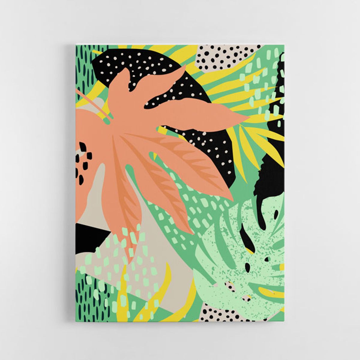 TAYRONA STORE - Cuadro En Lienzo Para La Sala Abstracto 355 60x80cm