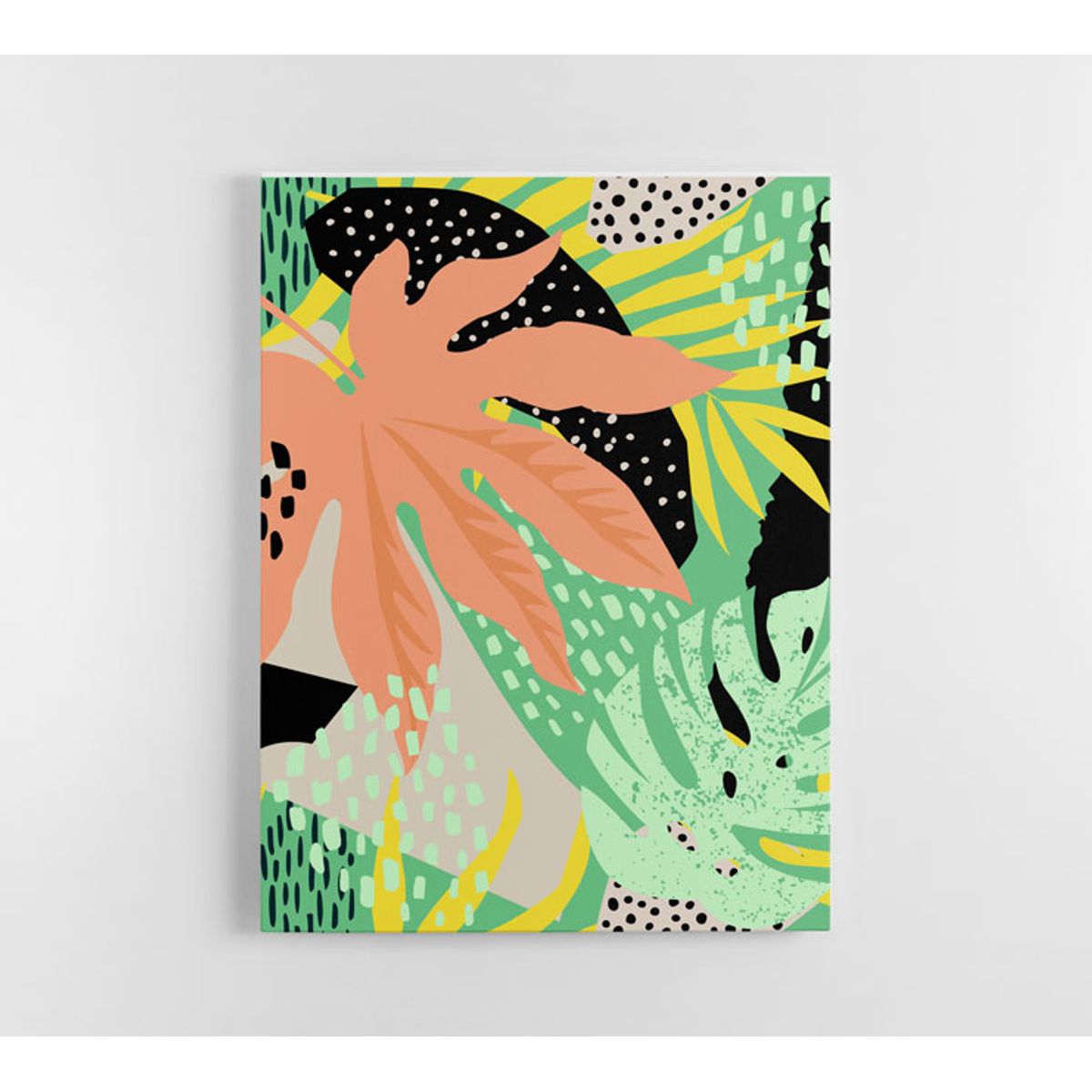 TAYRONA STORE - Cuadro En Lienzo Para La Sala Abstracto 355 60x80cm