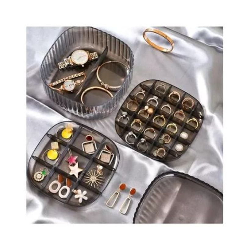 AFM - Estuche Organizador Para Joyas Accesorios Capas, 32 Espacios