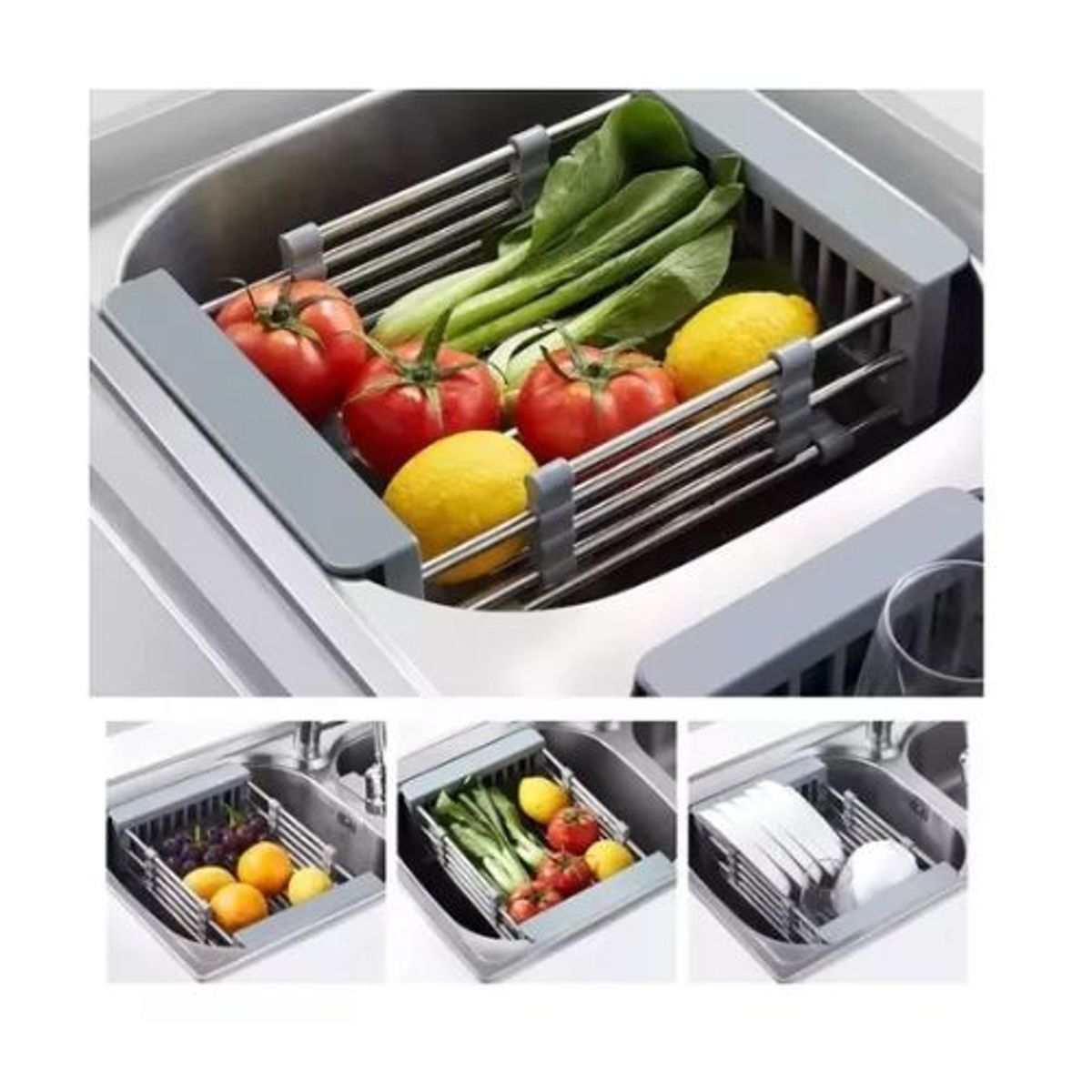 AFM - Rejilla Expandible Escurridor Frutas Verduras Lavaplatos