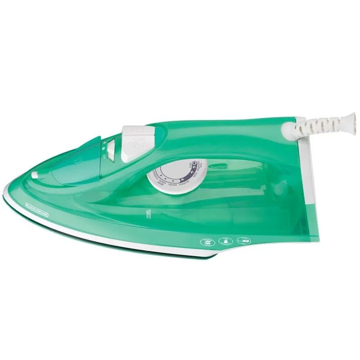 BLACK+DECKER - Plancha de Ropa a Vapor TrueGlide Verde Black+Decker