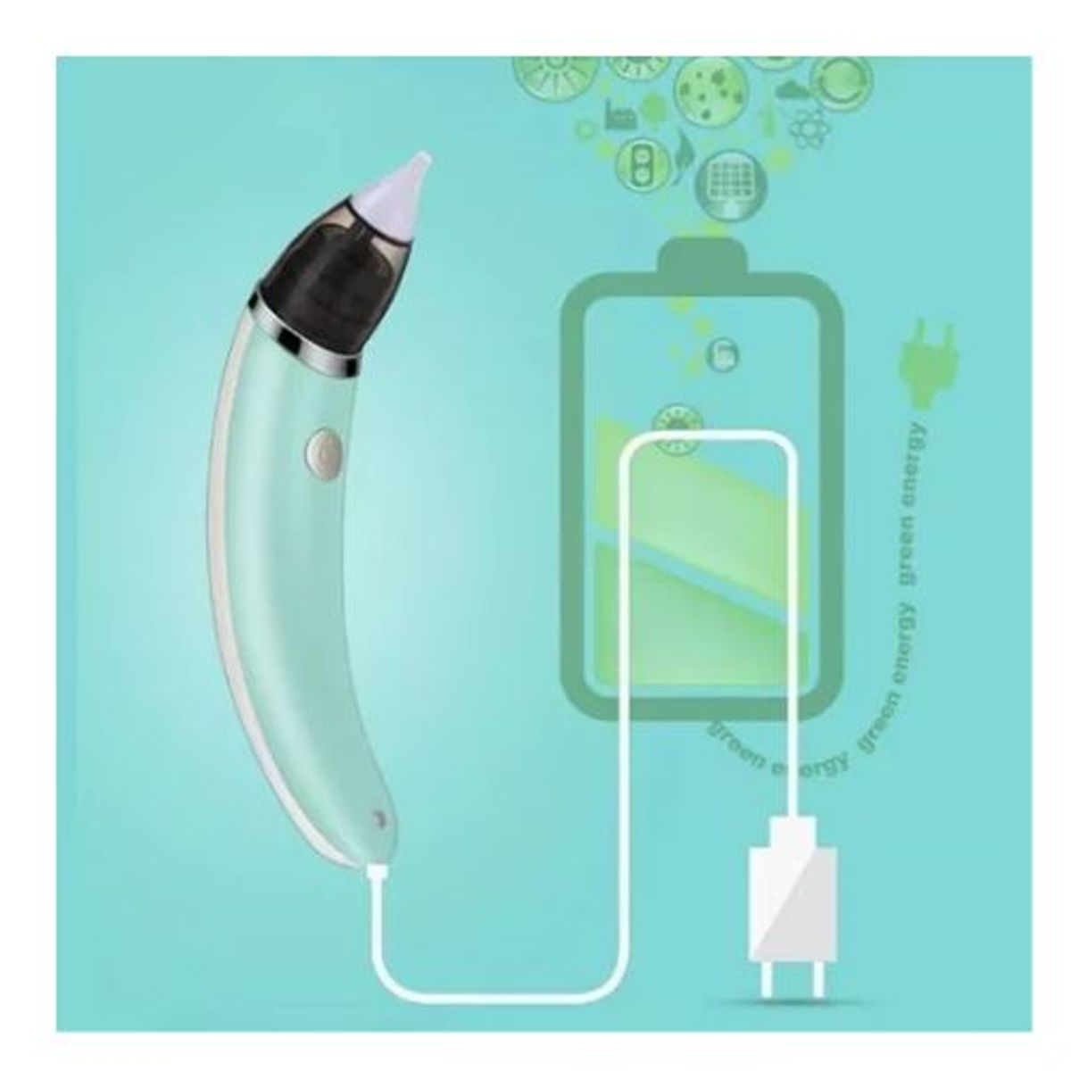 GENERICO - Aspirador Nasal  Limpiador Eléctrico De Nariz Para Bebés USB