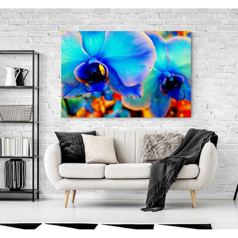 TAYRONA STORE - Cuadro En Lienzo Para La Sala Flores 417 120x80cm