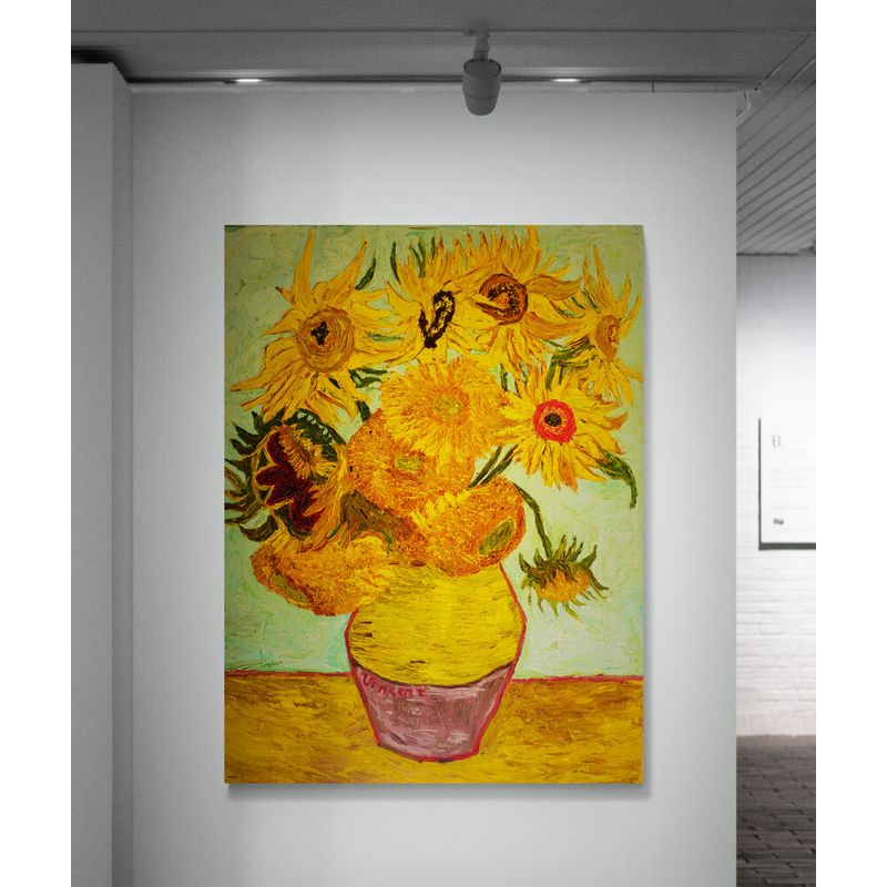 TAYRONA STORE - Cuadro En Lienzo Para La Sala Girasoles De Van Gogh 002 120x160cm