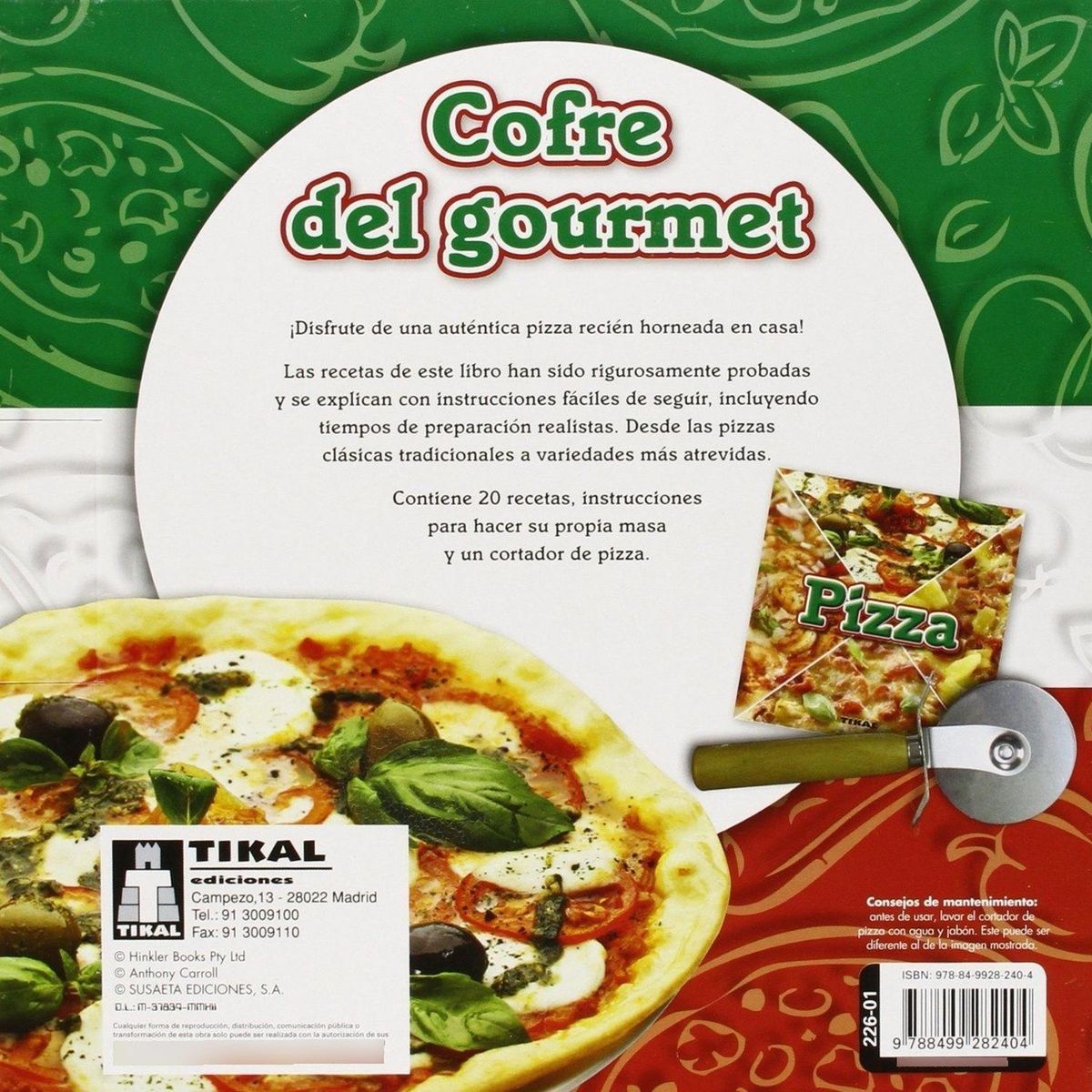 SUSAETA - Pizza. Incluye Accesorios. Cofre Del Gourmet