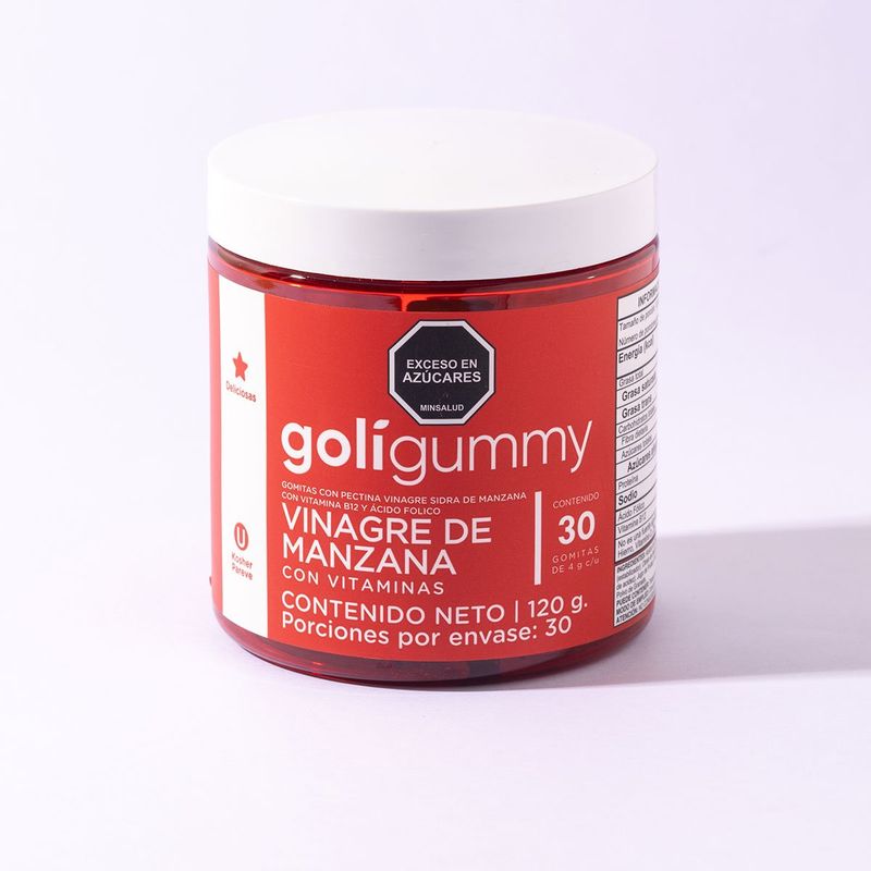 GOLIGUMMY - Gomitas de Vinagre de Manzana Goli x 30unidades