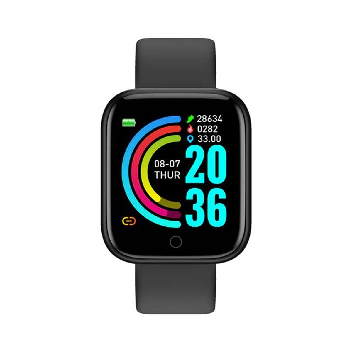 GENERICO - Reloj Inteligente Smartwatch Bluetooth Sensor Pulso Cardiaco NEGRO.