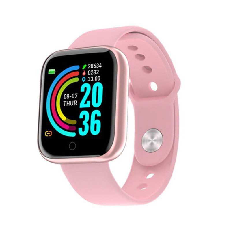 GENERICO - Reloj Inteligente Smartwatch Bluetooth Sensor Pulso Cardiaco ROSADO.