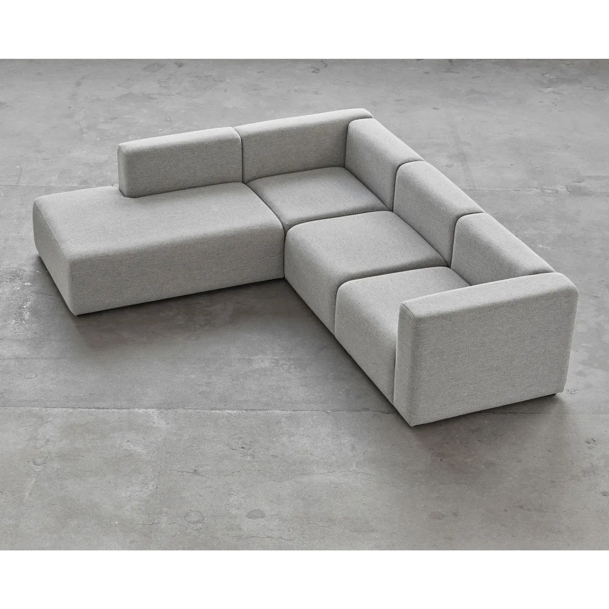 GENERICO - Juego de muebles o sala de estar moderna en L Color Gris