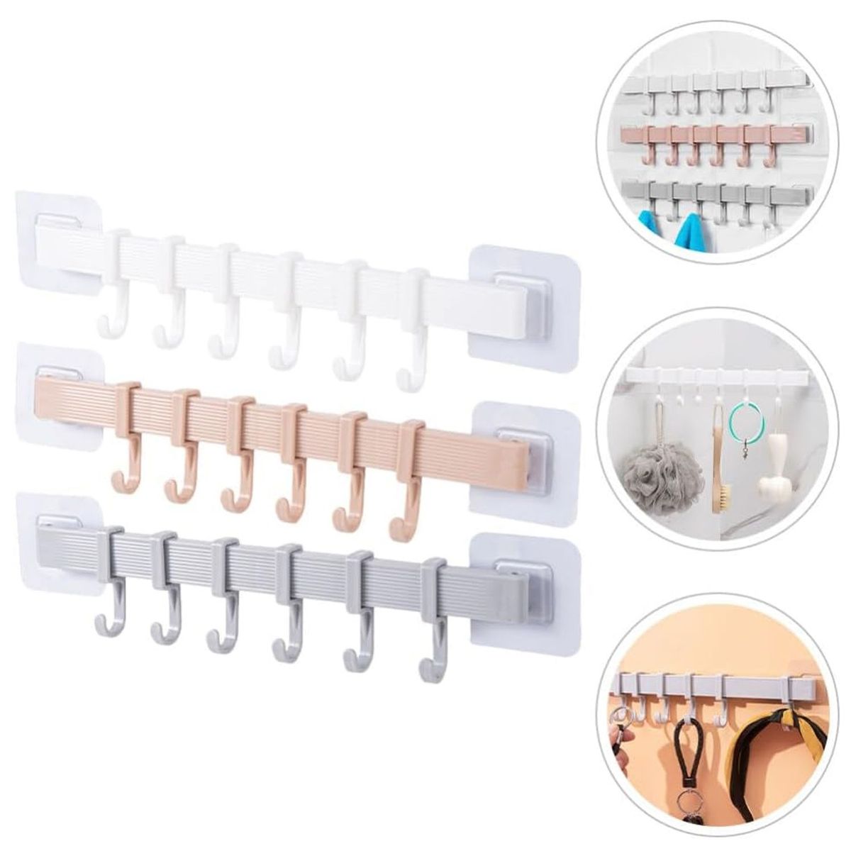 ONE PIXEL - Colgador De Pared Gancho Para Colgar Llaves Toallas Multifuncional