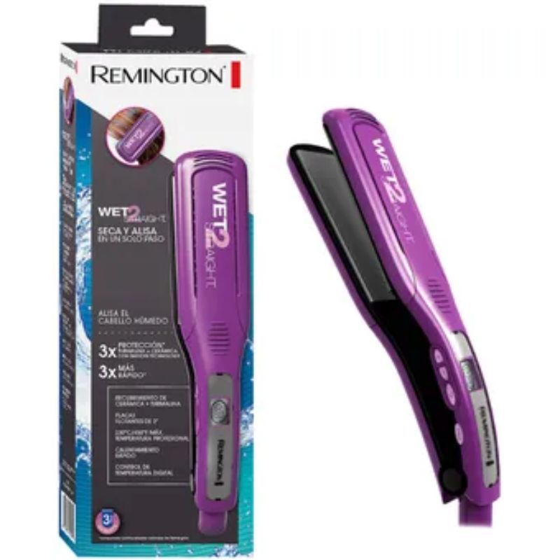 REMINGTON - Plancha de cabello Remington Wet2Straight S8001 morada