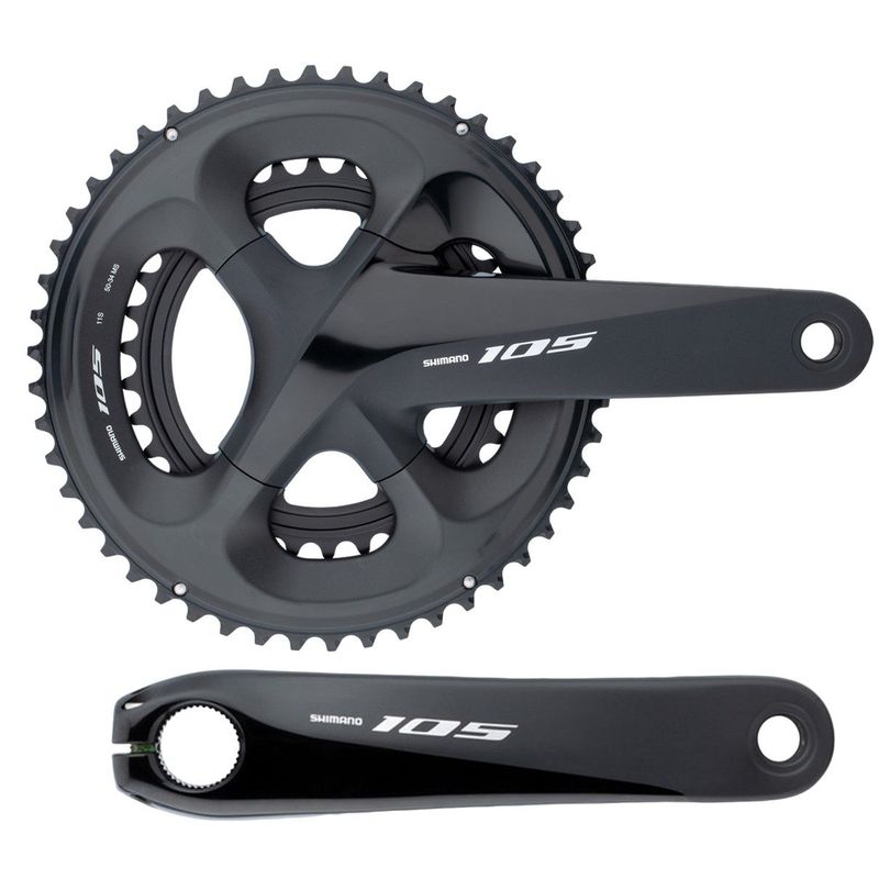 SHIMANO - Plato Shimano 105 R7000 11v Biplato 50 / 34 Bicicleta Ruta