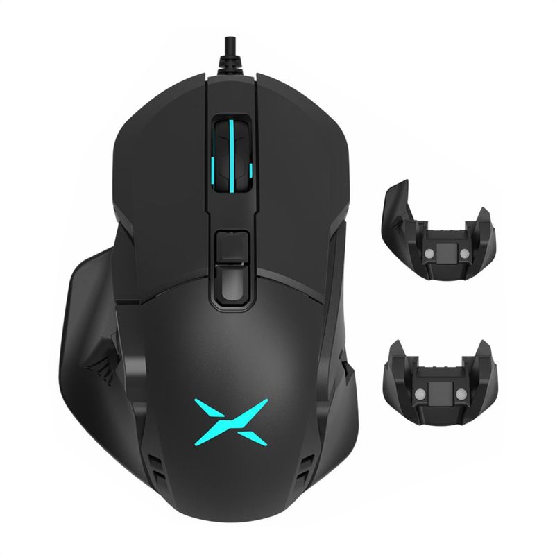 DELUX - Mouse Gamer Inalámbrico Recargable Delux M629 RGB  16000DPI