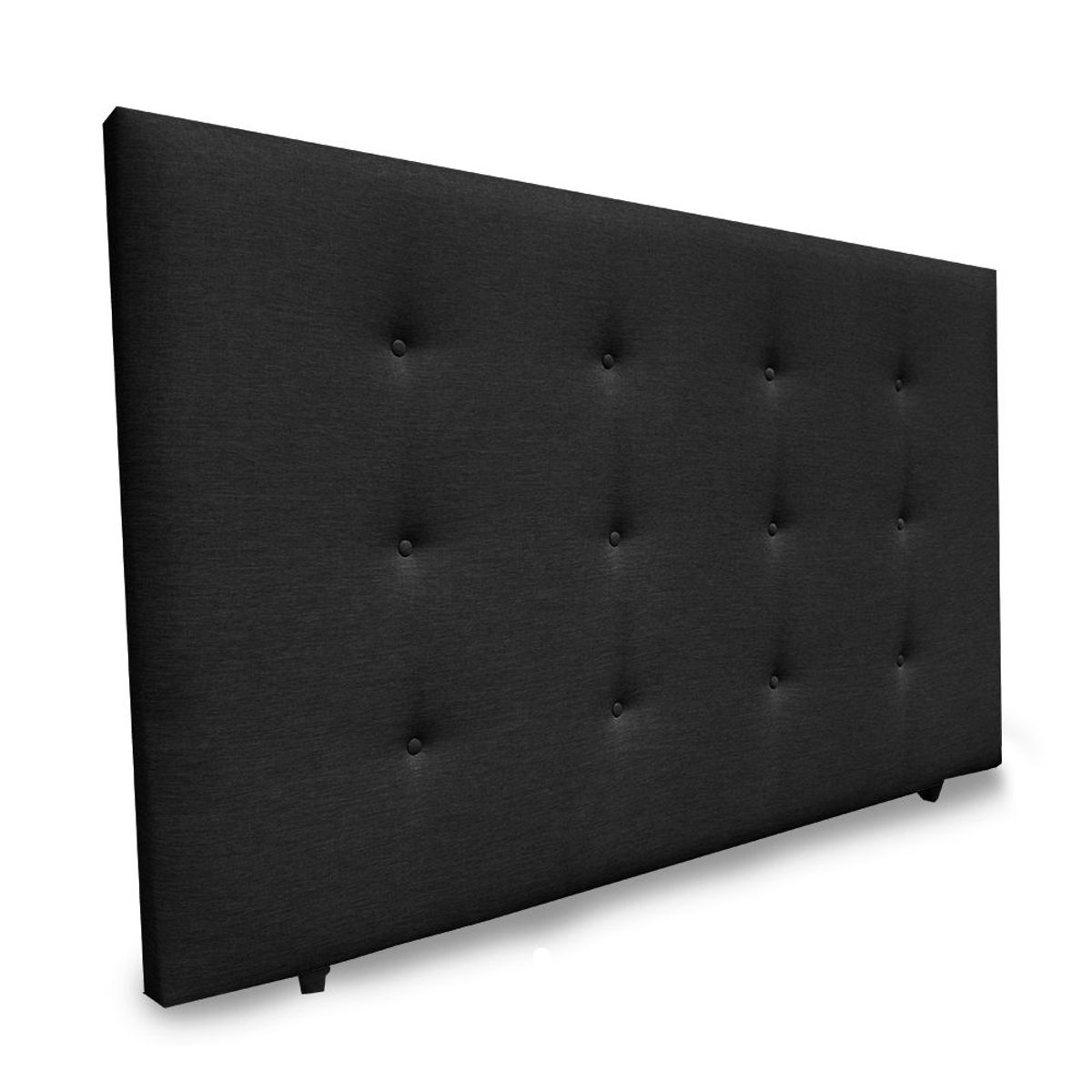 MAGIC CLASS - CABECERO NAIROBI DE PISO120X120 MICROFIBRA NEGRO