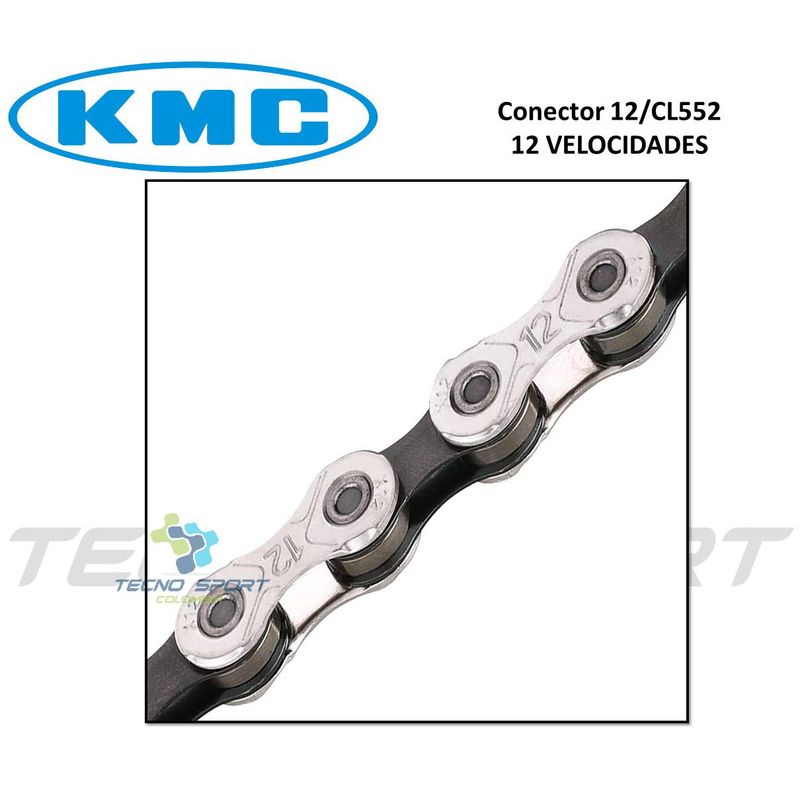 KMC - Cadena Kmc 12 Velocidades Bicicleta Ruta Mtb Shimano Sram