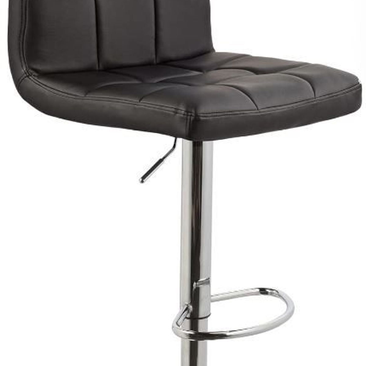 MOBLIHOUSE - Set X4 Silla Bar Giratoria Espaldar Acolchada Negra Moblihouse