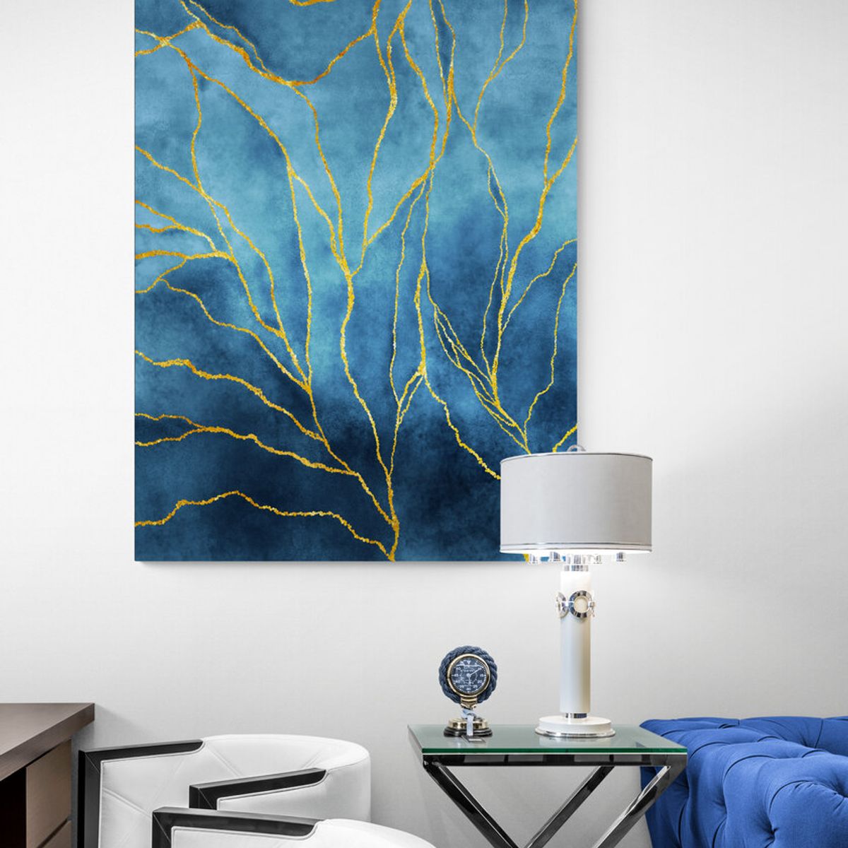 TAYRONA STORE - Cuadro En Lienzo Para La Sala Flores 391 100x135cm