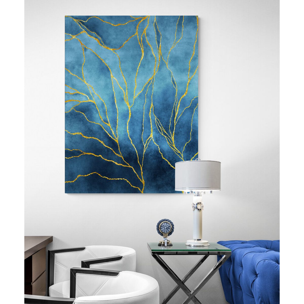 TAYRONA STORE - Cuadro En Lienzo Para La Sala Flores 391 100x135cm