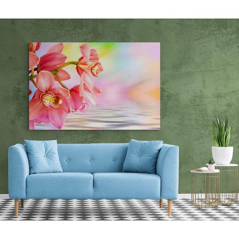 TAYRONA STORE - Cuadro En Lienzo Para La Sala Flores 399 50x35cm