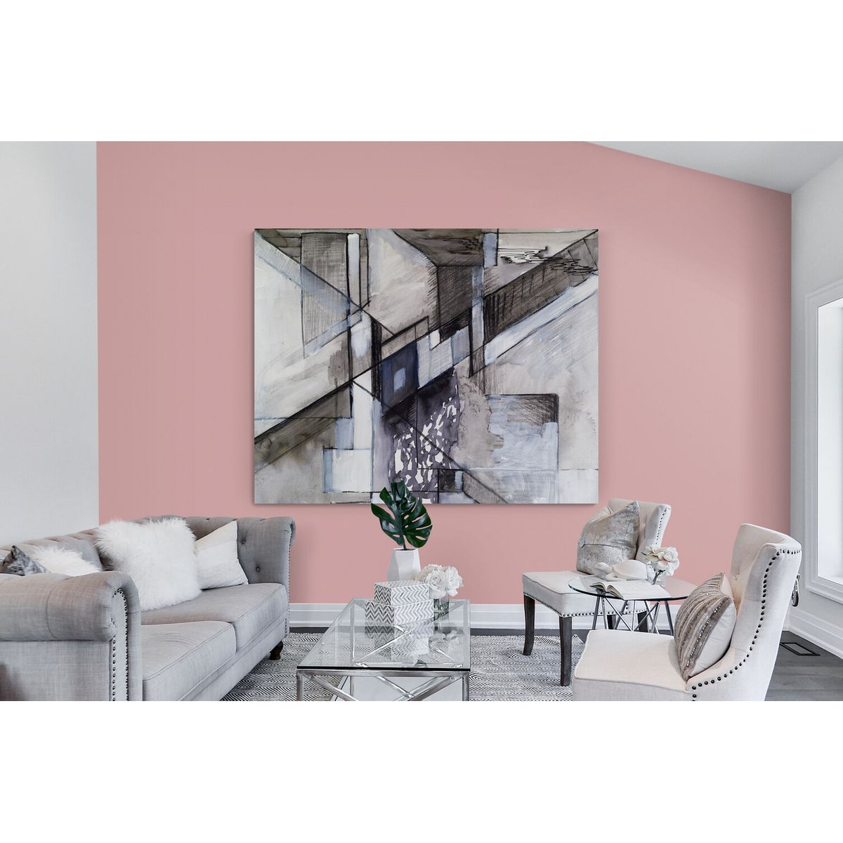 TAYRONA STORE - Cuadro Lienzo Para La Sala Pintura Abstracta 169 150x120cm