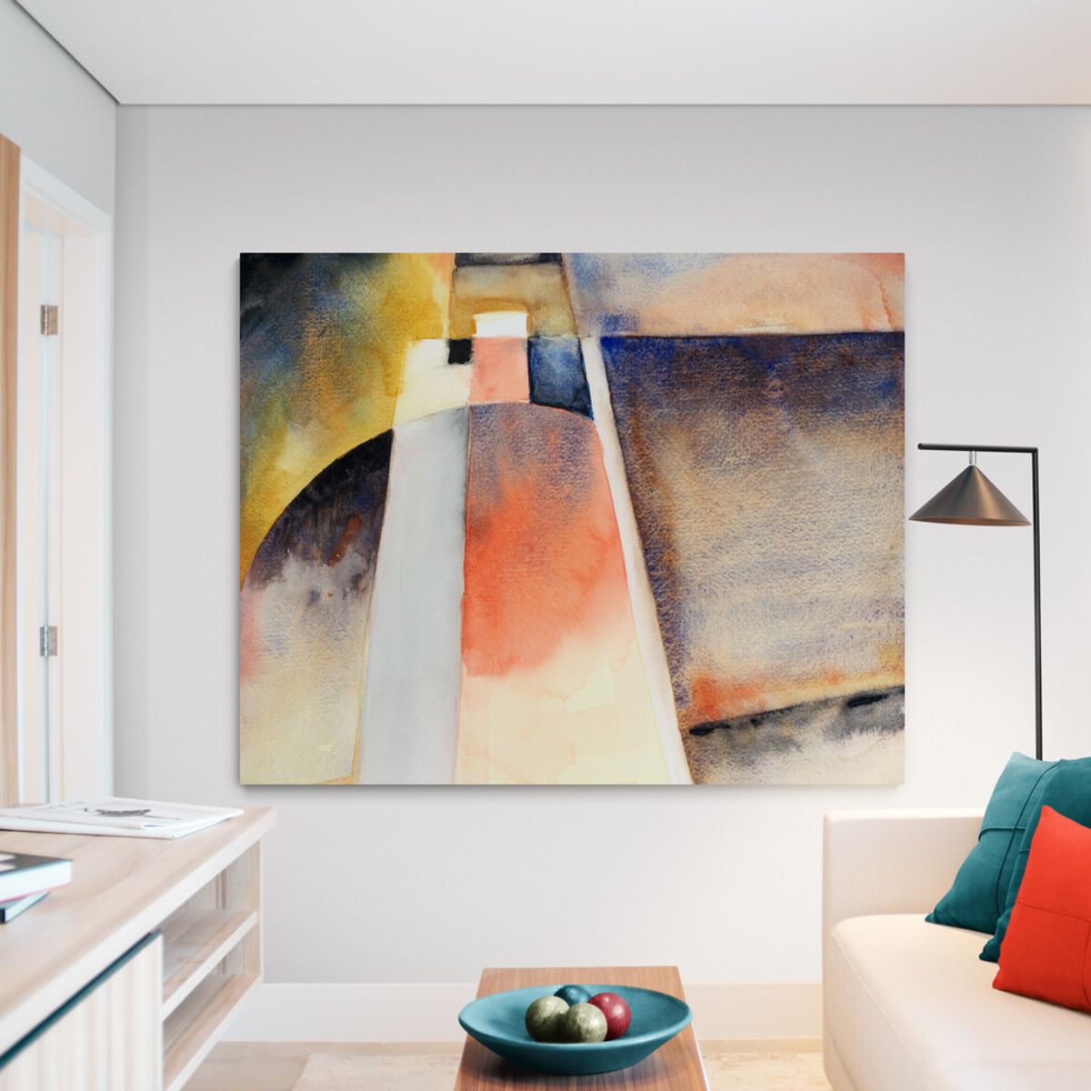 TAYRONA STORE - Cuadro En Lienzo Para La Sala Pintura Abstracta 172 75x60cm