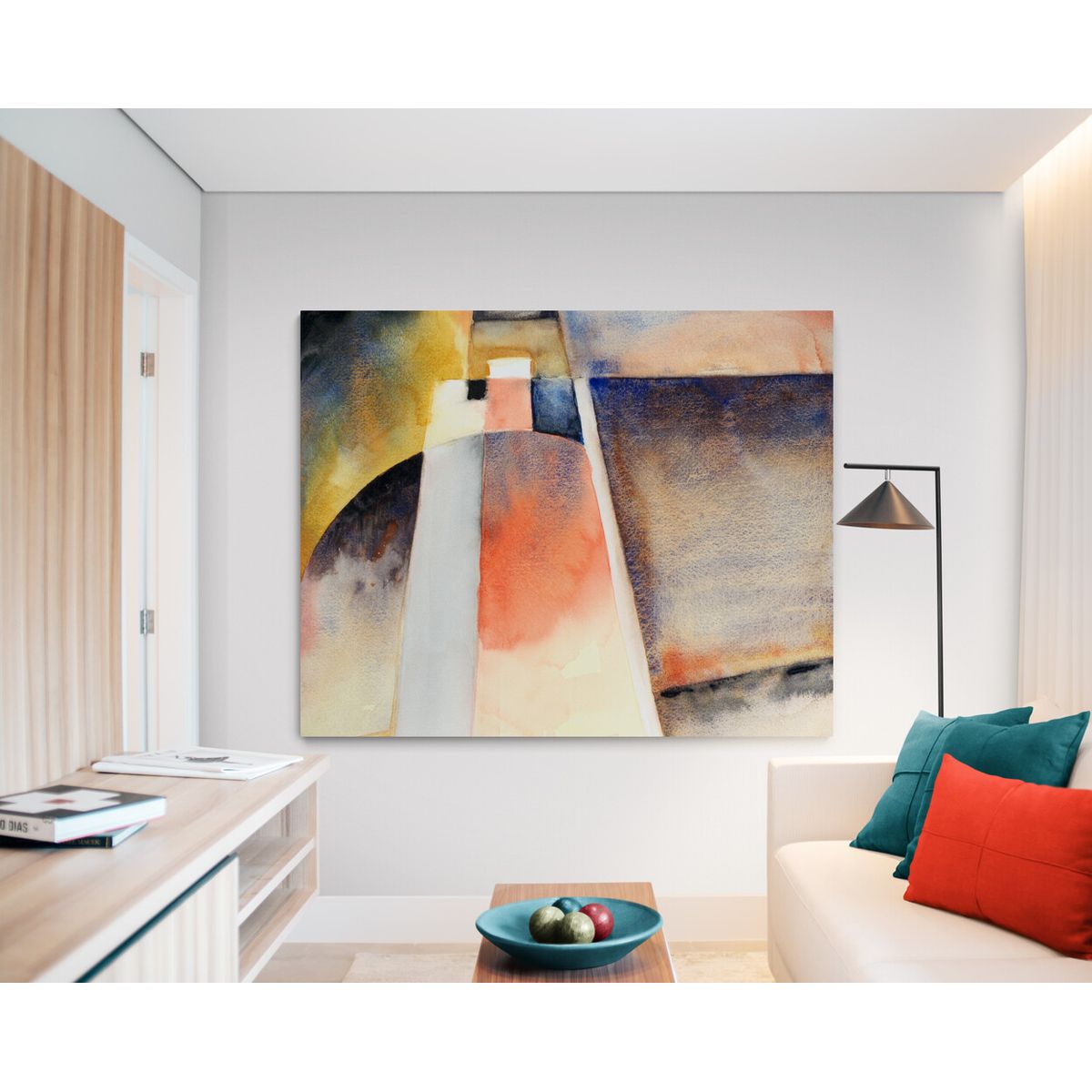 TAYRONA STORE - Cuadro En Lienzo Para La Sala Pintura Abstracta 172 75x60cm