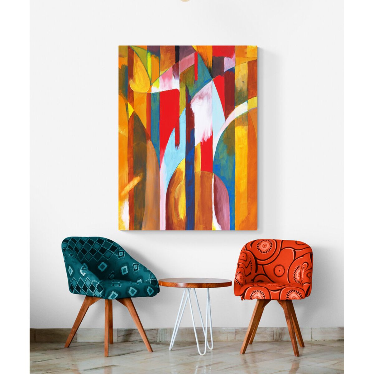 TAYRONA STORE - Cuadro En Lienzo Para La Sala Pintura Abstracta 179 30x40cm