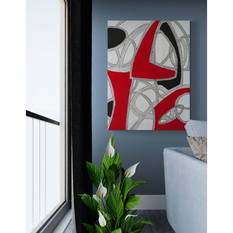 TAYRONA STORE - Cuadro En Lienzo Para La Sala Pintura Abstracta 185 30x40cm