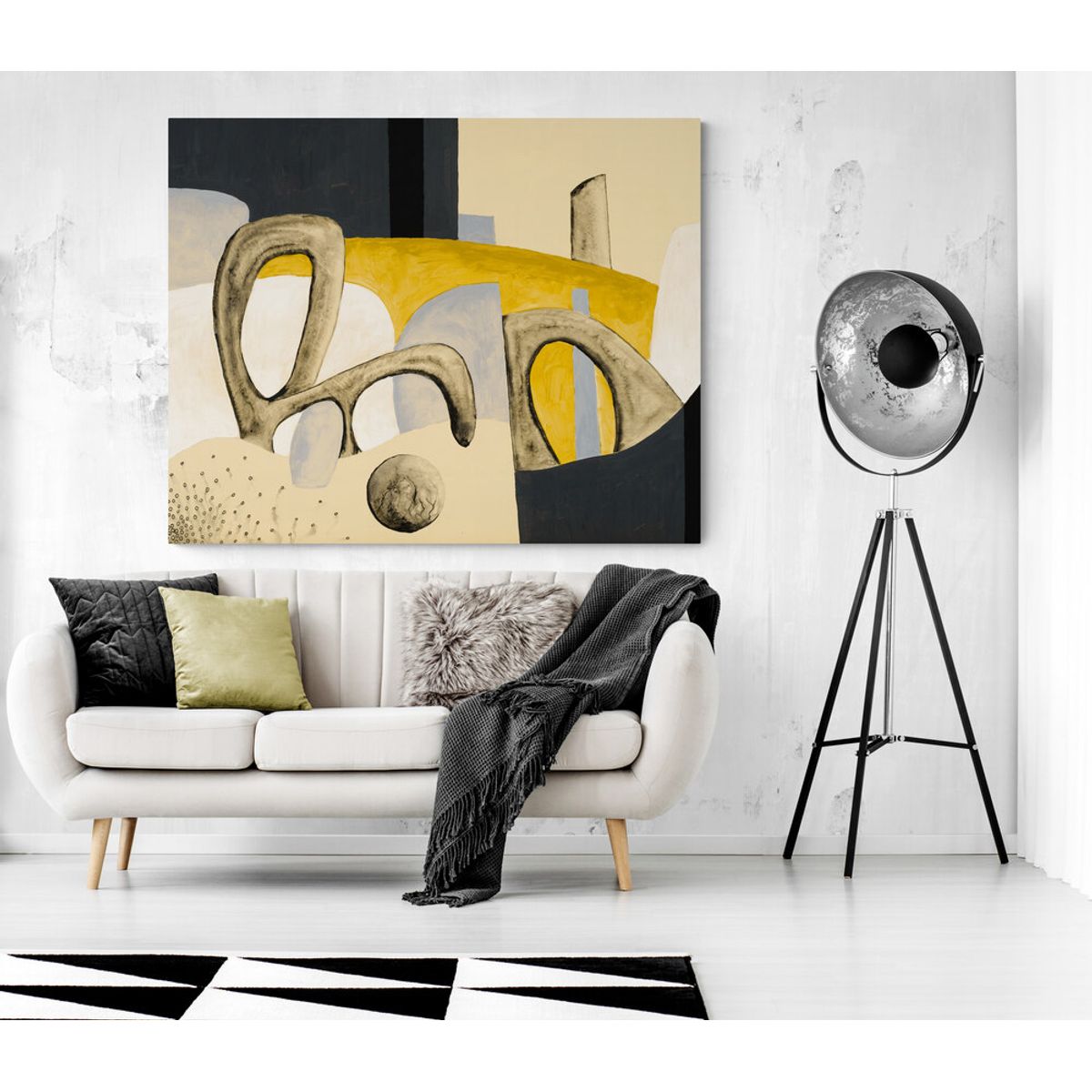 TAYRONA STORE - Cuadro Lienzo Para La Sala Pintura Abstracta 187 150x120cm