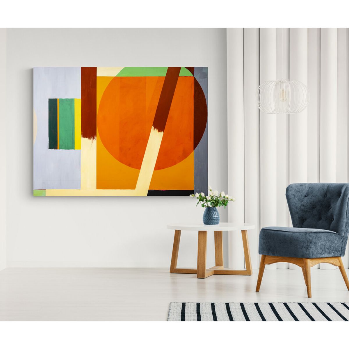 TAYRONA STORE - Cuadro Lienzo Para La Sala Pintura Abstracta 193 150x120cm