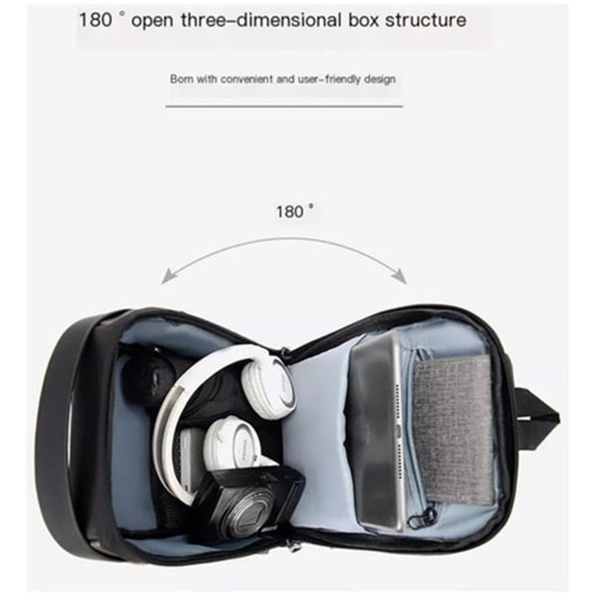 GENERICO - Maleta Morral Bolso Antirrobo Manos Libres Usb Seguridad