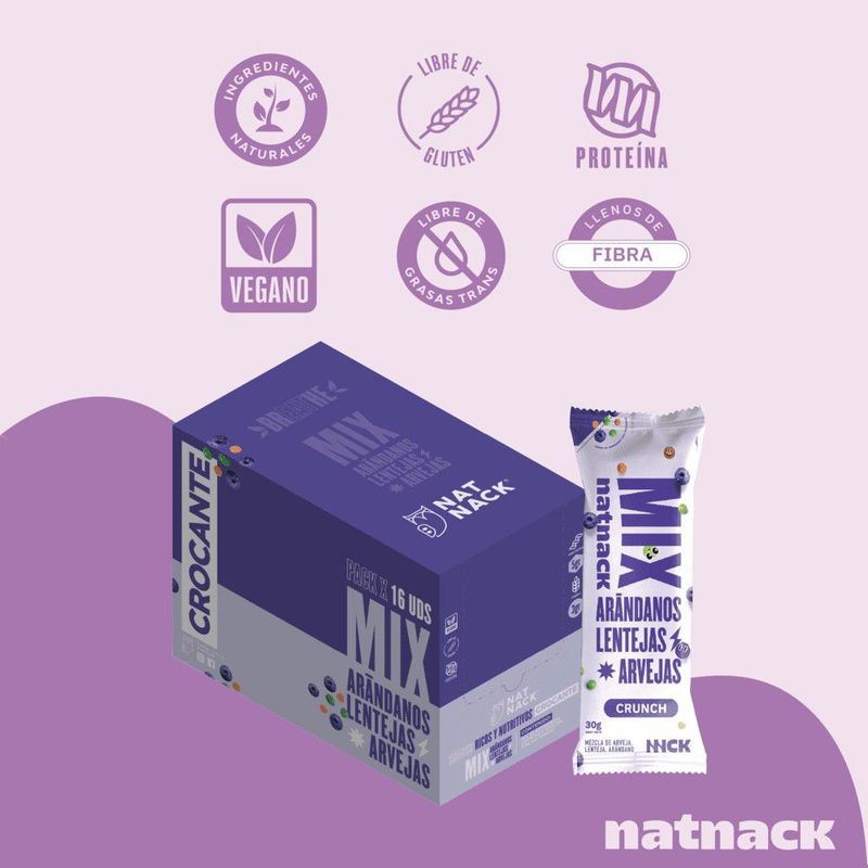 GENERICO - Natnack Mix Arándanos Display x16 und